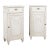 Pair 19th Century Swedish Gustavian White Painted Narrow Cabinets For Sale