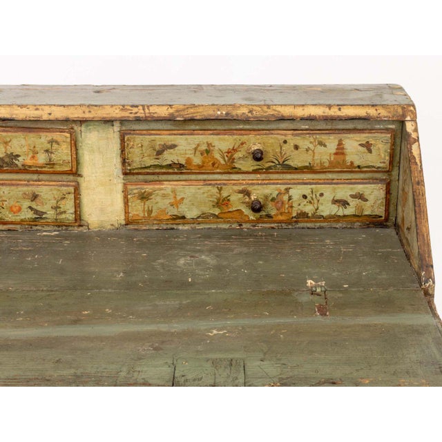 Mid 19th Century Venetian Chinoiserie Painted Secretaire For Sale - Image 5 of 14