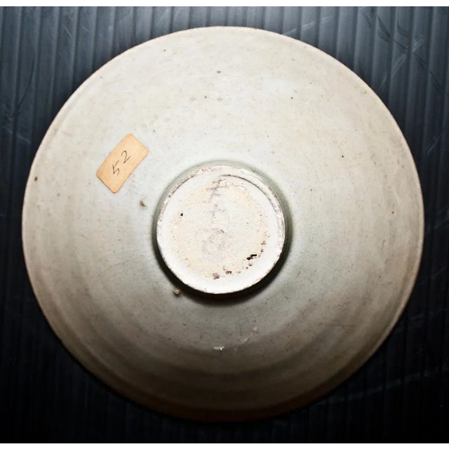 Small Antique Chinese Sung Period Circular Stoneware Bowl For Sale - Image 4 of 5