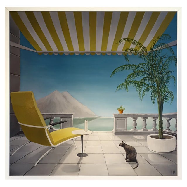 Large Painting by Jac. Haan, Manager of the Famous Metz en Co. Department Store For Sale