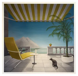 Large Painting by Jac. Haan, Manager of the Famous Metz en Co. Department Store