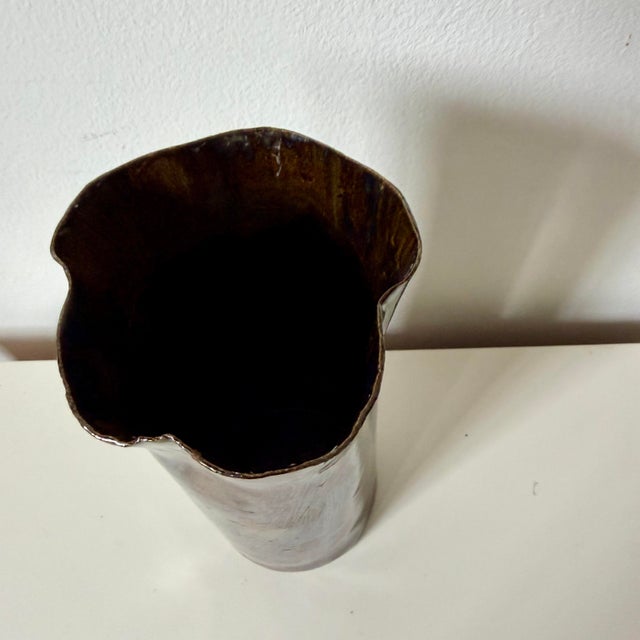 Nathalee Paolinelli Studio Pottery Porcelain Vase With Glossy Glaze, Canada For Sale In New York - Image 6 of 12