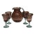 Late 20th Century Violet Pitcher Glassware Set, 5 Pieces For Sale