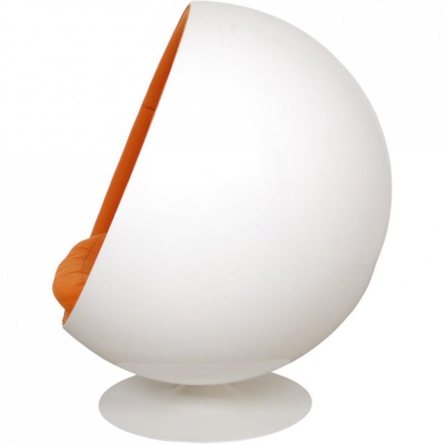 Ball Chair in Orange Fabric by Eero Aarino, 1990s For Sale - Image 3 of 17