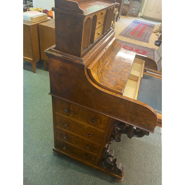 English Mid 19th Century English Piano Top Davenport Desk For Sale - Image 3 of 6