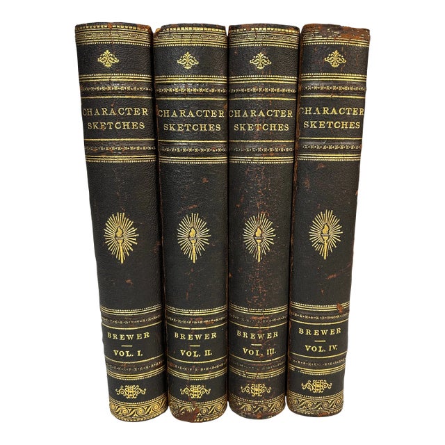 1902 Antique Books - Character Sketches of Romance... Complete Set of 4 For Sale