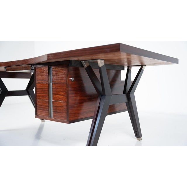 Mid-Century Modern Desk attributed to Ico Parisi for Mim Roma, Italy, 1950s For Sale - Image 16 of 17