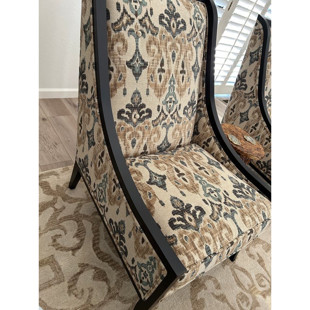 Cerulean Bernhardt Furniture Henderson Chairs, a Pair For Sale - Image 8 of 10