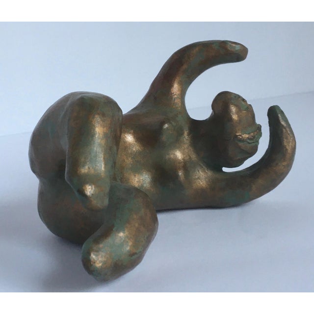 "Delight" Figurative Bronze Sculpture by Coeleen Kiebert Chairish