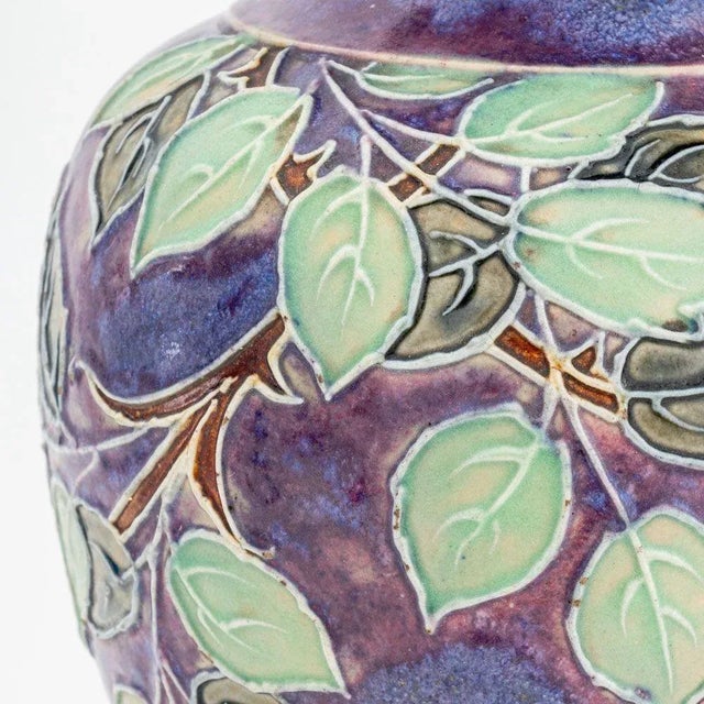 Royal Doulton Royal Doulton "Rose" Stoneware Vases as Lamps, 2 For Sale - Image 4 of 6