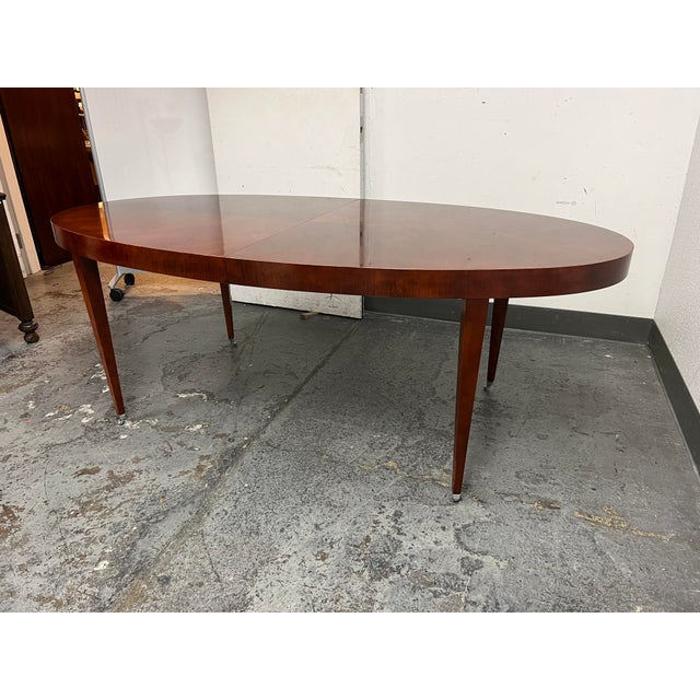 1990's Baker Furniture Michael Vanderbyl "Archetype" Oval Extension Dining Table Chairish