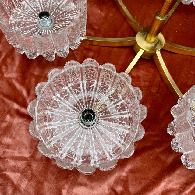 Vintage Icicle Glass Hanging Lamp from Doria Leuchten, 1960s For Sale - Image 16 of 17