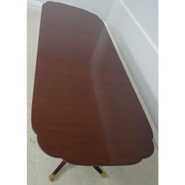 Kindel Mahogany Double Pedestal Dining Table For Sale - Image 13 of 18