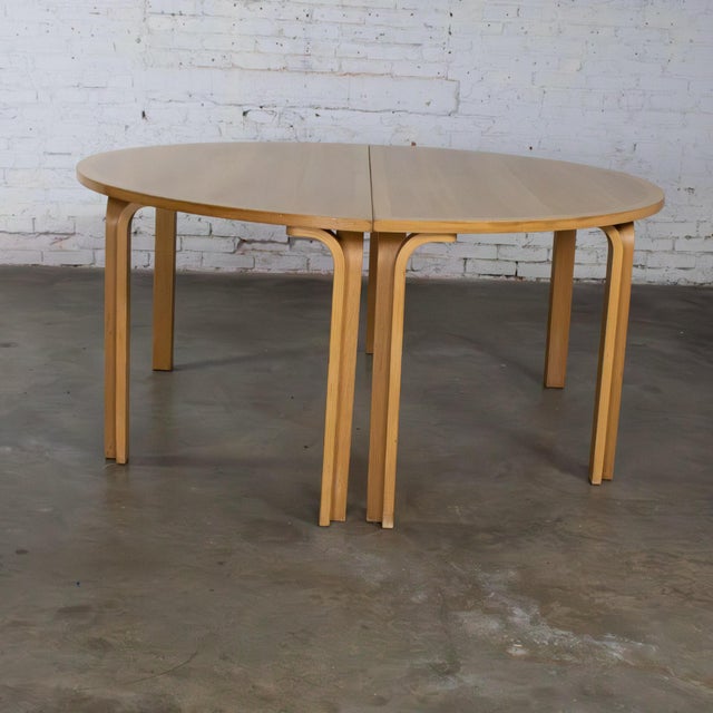 Magnus Olesen Late 20th Century Scandinavian Modern Oak Dining or Conference Table by Thygesen and Sorensen for Magnus Olesen and Rudd International For Sale - Image 4 of 18