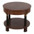 Baker Walnut French Empire Style Lamp Table For Sale