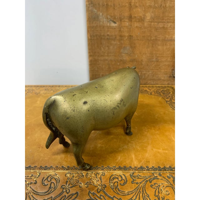 Abstract Late 19th Century Bronze Bovine Sculpture For Sale - Image 3 of 5