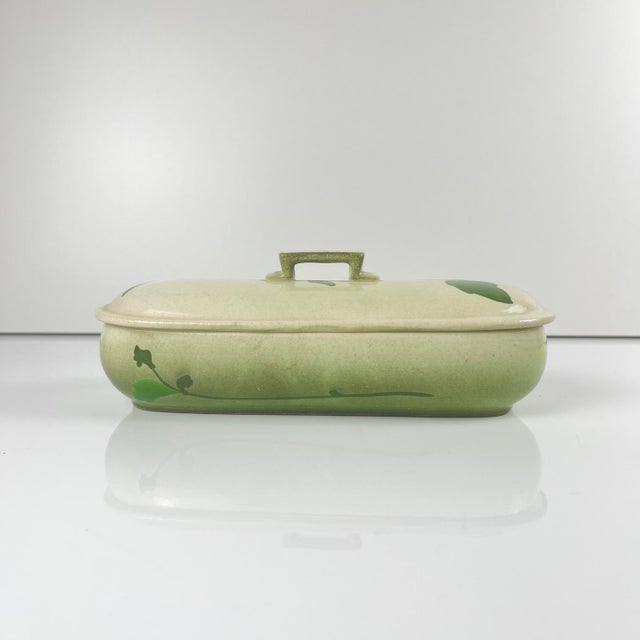 Sarreguemines toilet/soap box, Art Nouveau style, late 19th-early 20th century Probably made between 1895 and 1915 Art...