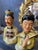 Early 20th Century Pair of Asian 6” Chalkware Statue Busts For Sale - Image 5 of 10