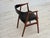 Black Danish Armchair in Teak Wood and Black Artificial Leather, 1960s For Sale - Image 8 of 13