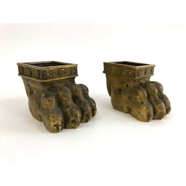 Gilt Bronze Lion Paw Furniture Feet - a Pair | Chairish