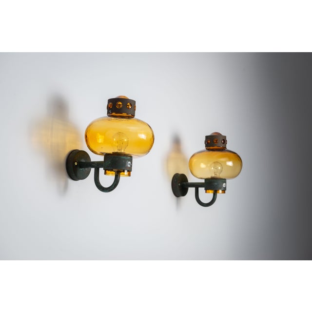 Vintage Brass Wall Lamps, 1960s, Set of 2, in Good conditions. Designed 1960 to 1969 Up to 250V (Europe/UK Standard).The...
