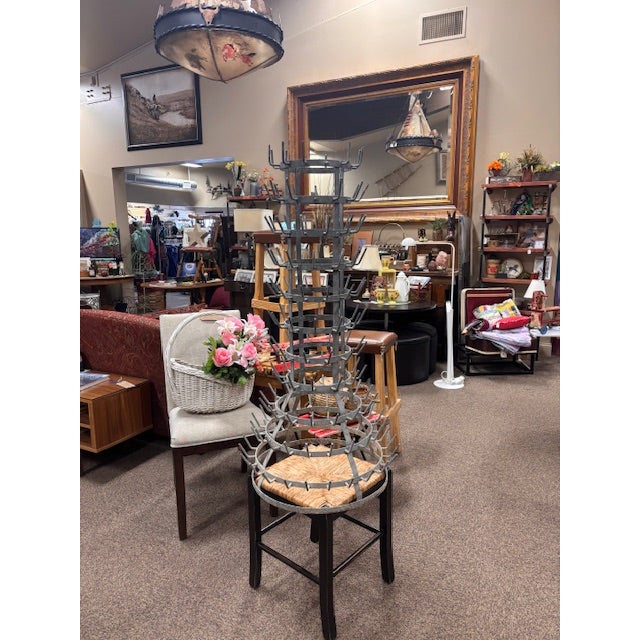 Antique French 11 Tiered Wine Bottle Drying Rack/Stand For Sale In Denver - Image 6 of 9