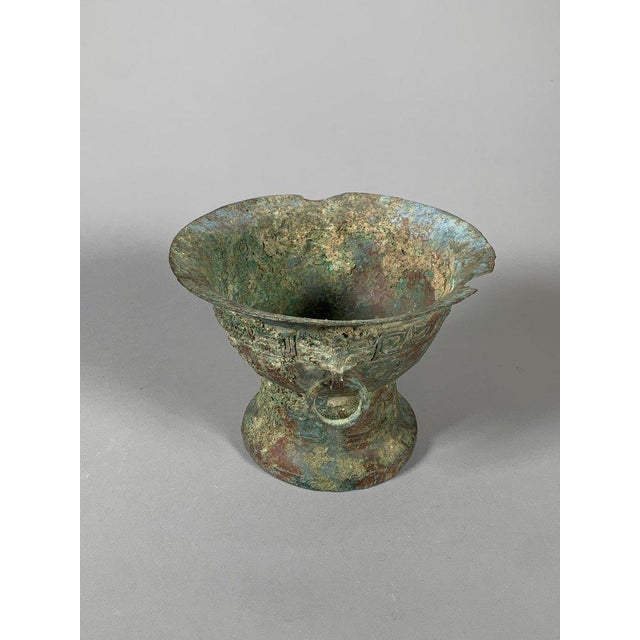 Archaic Bronze Vase, Western Zhou Dynasty (1100-771 BC), China Archaeology For Sale - Image 4 of 12