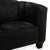 Wittmann Black Leather 2-Seater Sofa from Wittmann For Sale - Image 4 of 11