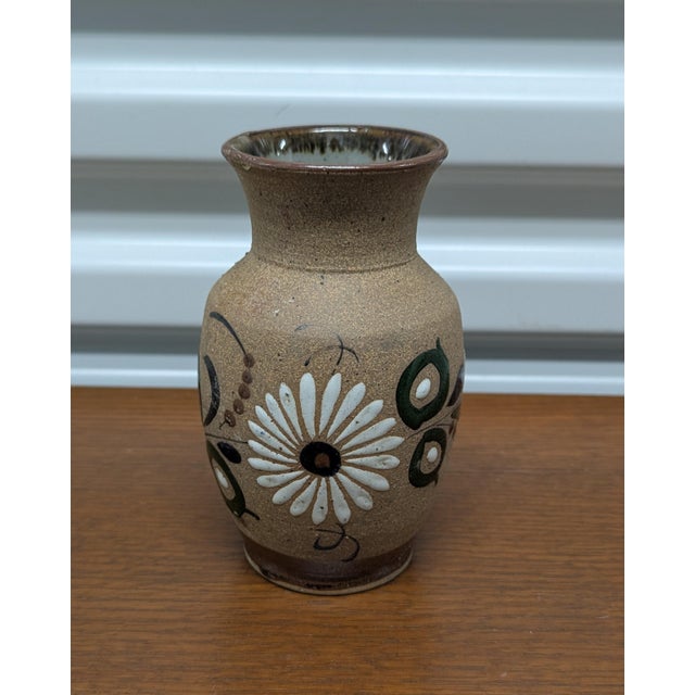 Vintage Mid-Century Tonala Pottery Vase For Sale - Image 4 of 9