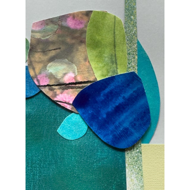 2020s "Petal 2" Original Mixed-Media Collage on Paper by Zac Woodiel For Sale - Image 5 of 10