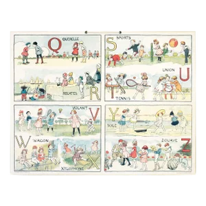1920s French Alphabet Cardboard - Raymond De La Nézière