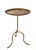 Vintage Gold Metal Martini Table, 1950s For Sale - Image 6 of 10