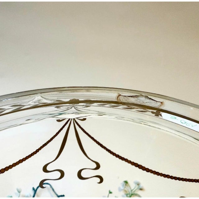 Antique Art Nouveau Glass Bowl, 1890s For Sale - Image 5 of 8