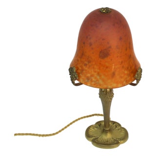 Table Lamp in Glass Paste by Jean Daum for Daum, Nancy, France, 1920s For Sale