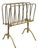 Vintage A. Ravenel Paris French Mid Century Modern Brass Magazine Rack Stand For Sale