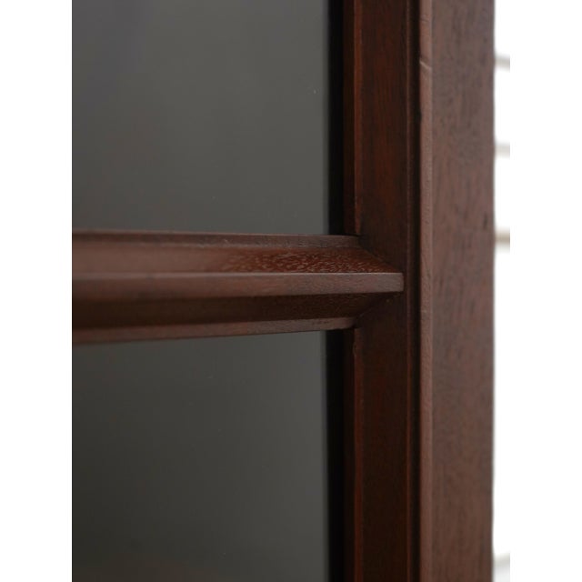 Victorian Restored Walnut 2 Door Bookcase Cabinet For Sale - Image 10 of 18