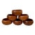Vintage Genuine Teak Salad Bowls Wooden Bowls Set of 6. MCM For Sale