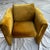 2020s Urban Outfitters "Floria" Gold Velvet Waterfall Accent Chair For Sale - Image 5 of 8