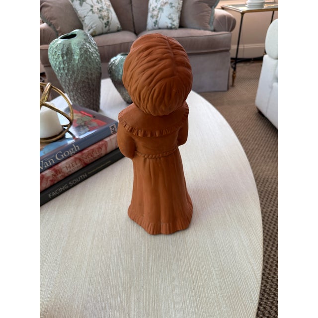 1970s 1970s Terra Cotta Chorister Candle Holder Christmas For Sale - Image 5 of 6