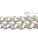1950s Coro Silvertone Textured Leaf Link Wide Bracelet For Sale - Image 5 of 6