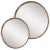 2020s Alder Natural Teak Wood Round Wall Mirror For Sale - Image 5 of 5