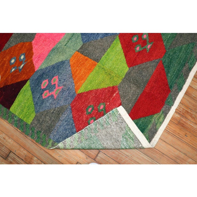 Pop Art Late 20th Century Vintage Turkish Tulu 3'8'' X 4'8'' For Sale - Image 3 of 7