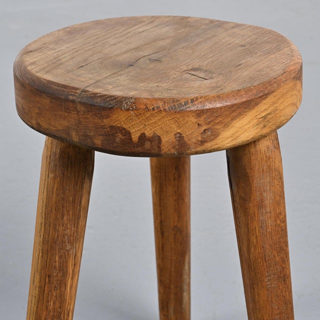 Wooden Tripod Stool, 1950s For Sale - Image 9 of 11