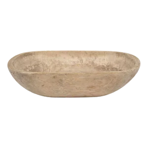 Trencher-Shaped Rustic Swedish Dug Out Bowl