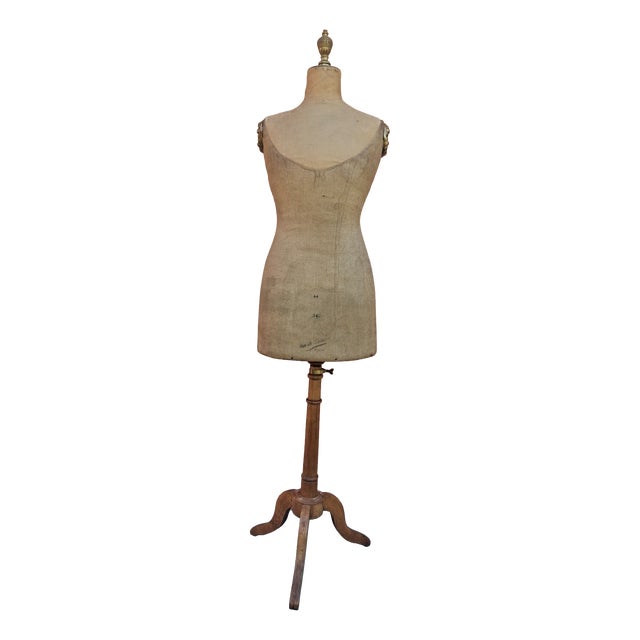 Parisian Dressmaker Bust from Maison Girard, 19th Century For Sale