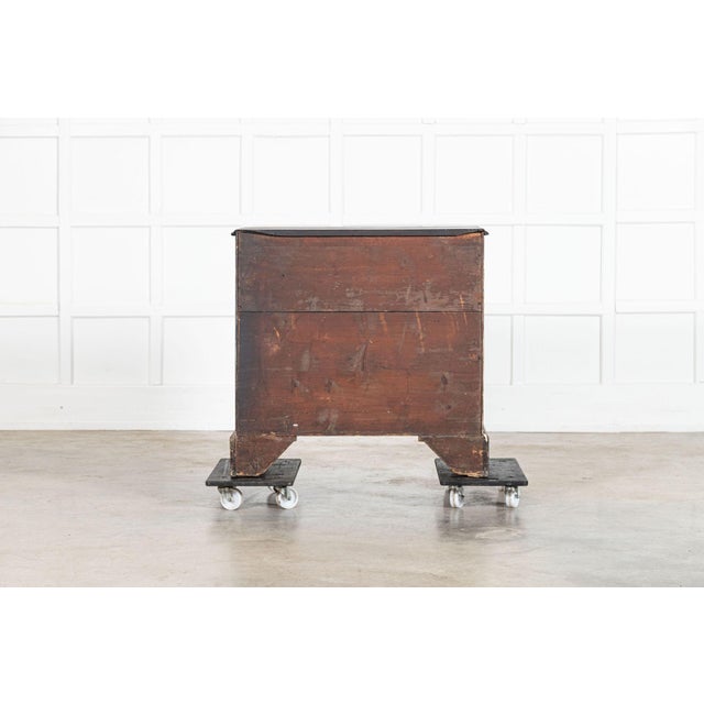 George III Bleached Mahogany Graduated Writing Chest of Drawrs, 1820s For Sale - Image 17 of 18