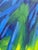 1980s Large “Sand Stars” Abstract Expressionist Triptych by Nina Smith, 1985 – Original Signed Acrylic on Canvas Painting For Sale - Image 5 of 8
