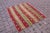 Tribal 1990s Red Striped Hand Knotted Rug For Sale - Image 3 of 8