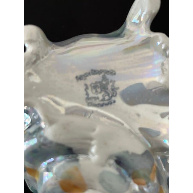 Art Nouveau Early 20th Century Conch Shell Sugar, Creamer, Salt, Pepper & Tray by Royal Bayreuth For Sale - Image 3 of 12