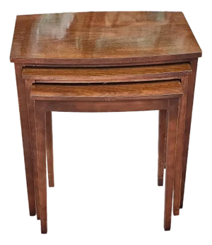 Mid 20th Century Mersman Furniture Mahogany Nesting Tables, Set